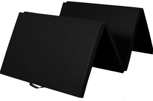 Image of Redant Exercise Yoga Mat Gymnastics Training Tumbling High Destiny Foam Foldable 72 x 24x 12 mm Foldable Traveling mat Yoga Mat for Men & Women 12 MM Thick Mat (Black)