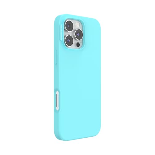 Image of POPSOCKETS Polycarbonate iPhone 16 Pro Max Case Compatible with Magsafe, Phone Protective Case for iPhone 16 Pro Max, Wireless Charging Compatible - Butterfly Pea Blue