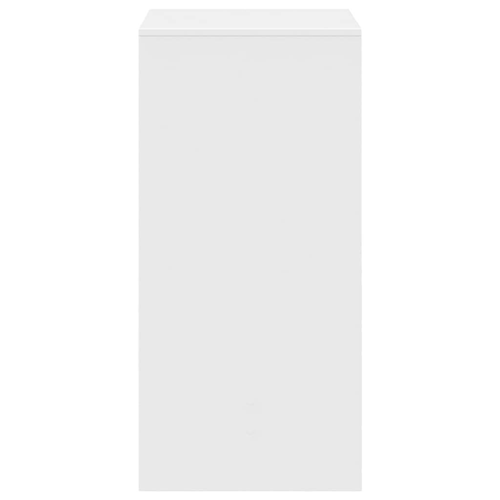 vidaXL Table de Bar Blanc 51x50x103,5 cm Bois d'ingénierie