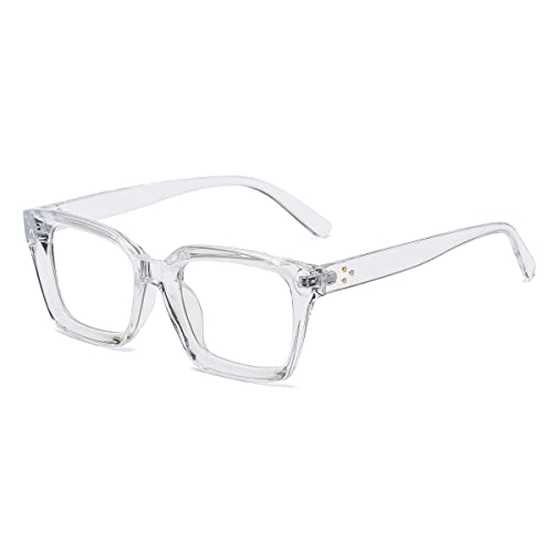 Image of JOVAKIT Non Prescription Glasses for Women Men Fashion Square Frame Eyeglasses