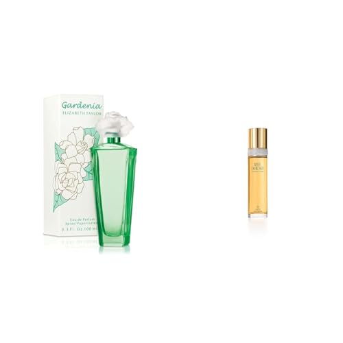 Elizabeth Taylor Women’s Perfume, Eau de Parfum Spray, Gardenia, 3.3 Fl Oz & Women’s Perfume by, White Diamonds, Eau De Toilette EDT Spray, 3.3 Fl Oz