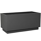 VIVANNO Bacs à Fleurs Cache Pots Pots de Fleurs Bacs à Plantes en Zinc Maxi 80cm Anthracite
