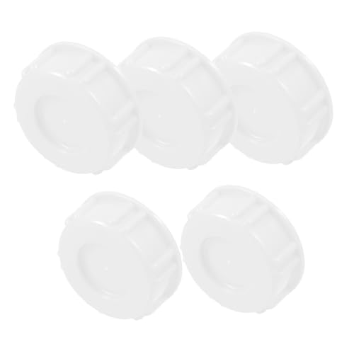 Veemoon 5pcs Screw Top Bucket Lids Plastic for Pails Industrial Household Use Versatile Water Jug Caps for Chemical Storage Safety Assurance