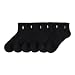 Polo Ralph Lauren Men's 6-Pairs Quarter Black Socks Sz: 10-13 fits shoe 6-12.5