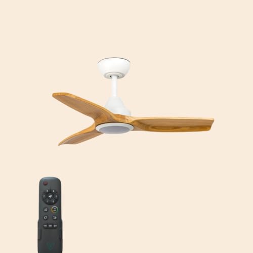 ventyly - MORELOS MINI Ventilador con luz blanco Ø91