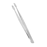 SAFIGLE Edelstahl Briefmarkenpinzette mit Rutschfestem Griff Präziser Nipper für Empfindliche...