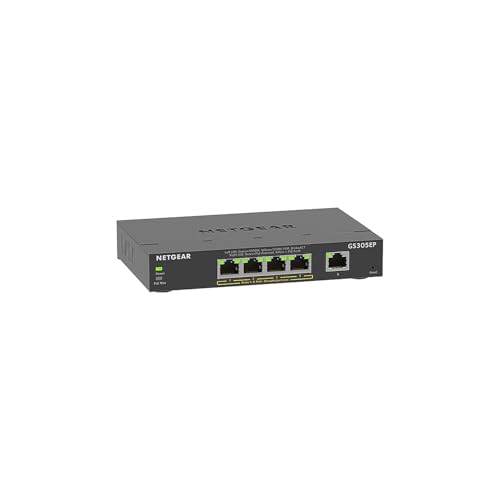image for NETGEAR 5 Port PoE Gigabit Ethernet Easy Smart Managed Essentials Swit