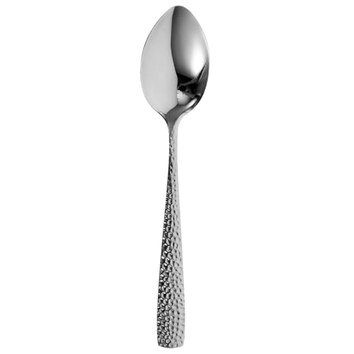 Holibanna Cuchara De Comida Estampada De Martillo Cuchara Para Servir Postre Cuchillería Servir Cucharas Cucharas Para Servir Comida Cucharas De Aperitivos Acero Inoxidable