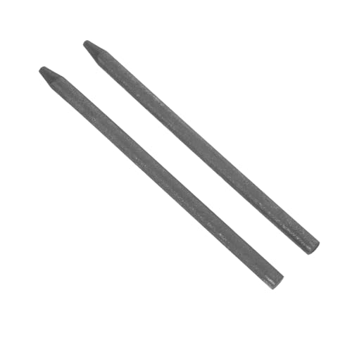 HEMOTON 2pcs Graphite Electrode Stirring Rods 6x100mm Conductive Cylindrical Sticks for Chemical Industry Battery Lab Equipment