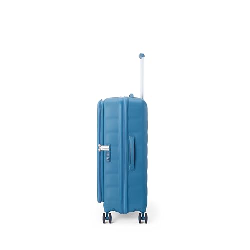 Image of American Tourister Bitbloc | Check-in Trolley Bag (68.5 cm) | 69 Ltrs | 360 8 Wheel Spinner | Hard Case | Recessed TSA Lock | 3 Years Global Warranty | Teal