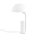 norman copenhagen cap - lampada da tavolo in acciaio, 28 cm, colore: bianco