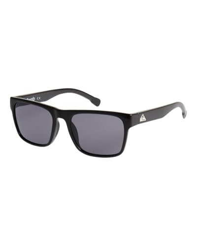 Quiksilver Bomb Lunettes de Soleil, Negro Brillante/Gris, Taille Unique para Hombre
