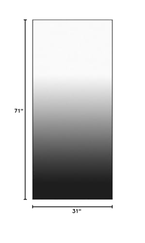 Glsland LBVC-ZJ-3171 BLACK 71 Inchx31 Inch Full Length Mirror Extra Large Hanging Or Leaning Rectangle Mirror Aluminum Alloy Thin Frame Bedroom Floor Dressing,Black thumb #7