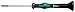 Ball End Precision Hex Screwdriver: 1.5 mm Tip Size, 6 1/4 in Overall Lg, 2 3/8 in Shank Lg - 1 Each