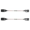 Pagaia doppia - Stand Up Paddle, pagaia da kayak spessorata | Albero in alluminio con pale in PP rinforzato Removibile remi da barca, pagaia spessorata per barche, kayak e tavole 50.4/61 pollici
