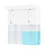 Double Outlet Automatic Soap Dispenser, 2 x 10.24 oz Touchless Rechargeable Shower Hand Soap Dispens