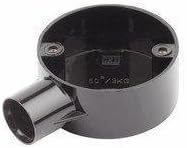 CED 20MM Black PVC Conduit Stop End Terminal Box - Water Resistant