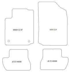 MTM Tappetini Auto Su Misura Per Citroen Xantia 1993-2001 – Set 4 Pezzi In Moquette Nera Antiscivolo - 6