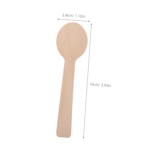 Minicucharitas de madera biodegradables para servir helados y condimentos sin alterar su sabor 3