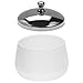 minkissy 2pcs Frosted Glass Nail Dish Lid Nail Art Cleaning Cup for Professionals Beginners Home Use Container