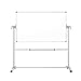 VIZ-PRO Double-sided Magnetic Mobile Whiteboard, 60 x 36 Inches, Steel Stand