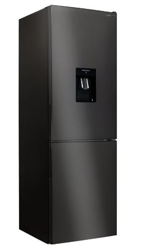 INFINITON Frigorifico Combi FGC-236WC70DEK, 231 litros, 170 cm de Altura, E, Dispensador de agua de 2 Litros,Iluminación LED interior, Regulación en altura, Dark Inox