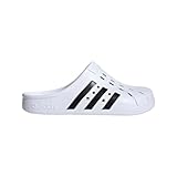 adidas Unisex's Adilette Clogs Slides, Cloud White Core Black Cloud White, 6 UK