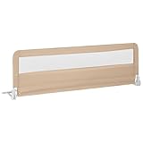 COSTWAY Bed Rail, 180cm Extra Long Toddler Safety Protection Guard, Folding Anti-Fall Beds Mesh Guardrail for Baby Kids