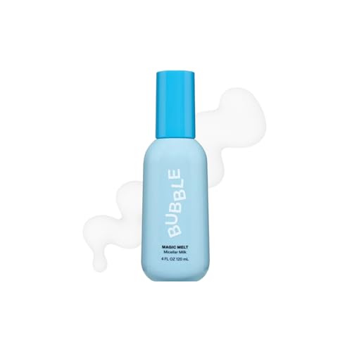 Bubble Skincare Magic Melt Makeup Remover - Micellar Water Cleansing Milk with Raspberry Seed Oil...