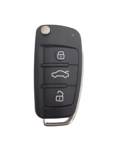 Coque de clé pour Audi A3 Q3 étui de remplacement pliable 3 boutons télécommande auto