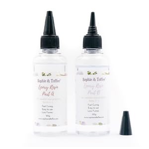 SOPHIE & TOFFEE Clear AB Epoxy Resin Hard Ratio - 11 - 200g for Smaller Pieces