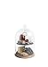 Artesà 2-Tier Serving Stand/Cake Dome, Glass Cloche Food Display Cover/Storage with Tiered Slate Platters and Wooden Base, 22 x 31 cm - Black/Clear Glass/Wood