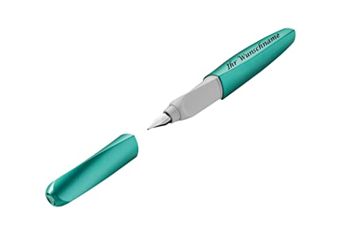 Pelikan Füllhalter mit Gravur/Füller / Twist Cold Alaska türkis P457 M