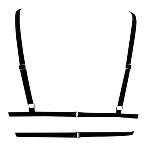 Harness Damen Oberkörper Sexy Outfit Für Body Woman Bondage Rave Erotische BHS Kinky Party Club BH Schmuck 2025 Schwarz, M