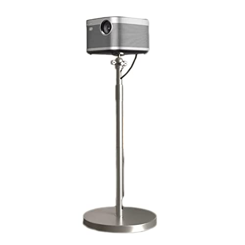 Support de projecteur de sol argenté pour table de chevet