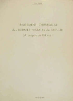 Traitement chirurgical des hernies hiatales de