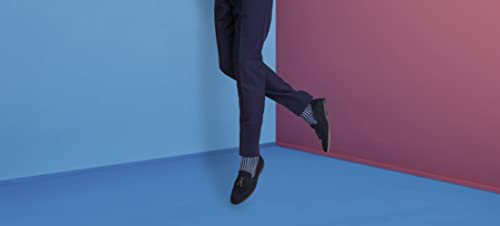 FALKE Men's Oxford Stripe Dress Socks, 1 Pair3