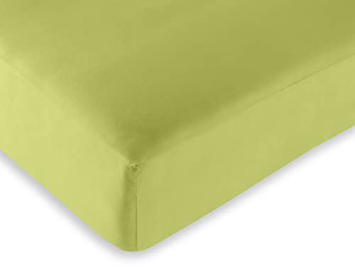 UNIVERSDECOR - Drap Housse 180 x 200 cm King Size 100% Coton / 57 Fils/cm² (Anis, Drap Housse 180...