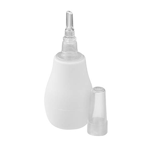 BABYONO Nasal aspirator white, for runny nose, 0m+ 1 piece