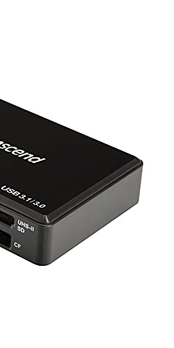 Image of Transcend ‎ TS-RDF9K2 UHS-II USB 3.1 Gen 1 High-Speed Performance of SDXC /SDHC UHS-II Memory Cards Multi Card Reader USB Type-A, Black