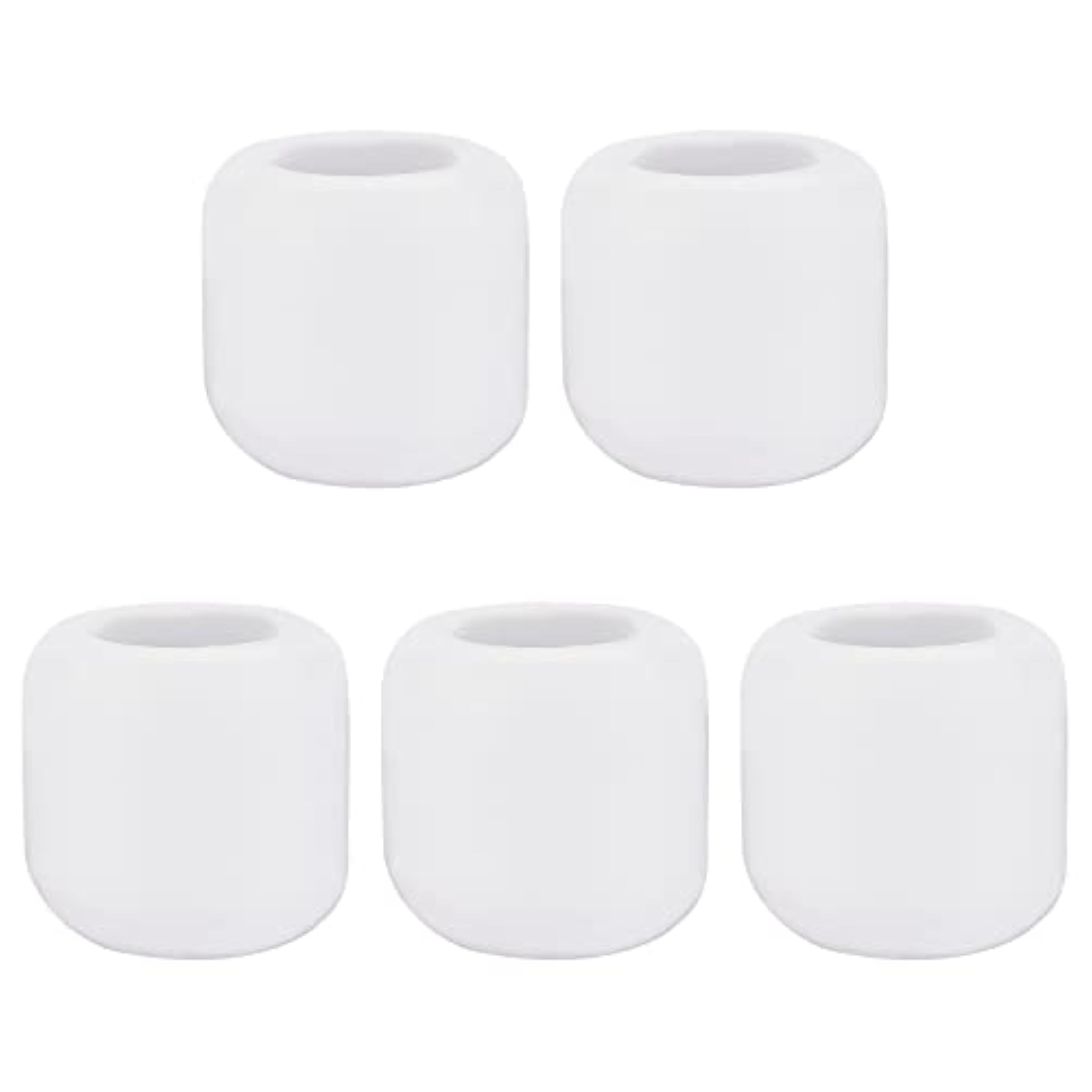AHANDMAKER 5 Uds Portavelas de Porcelana Blanca, Portavelas Mini Ritual, Columna de Candelabro de Copa para Campanas de Fundición, Rituales, Encendido de Velas, Decoración de Interiores