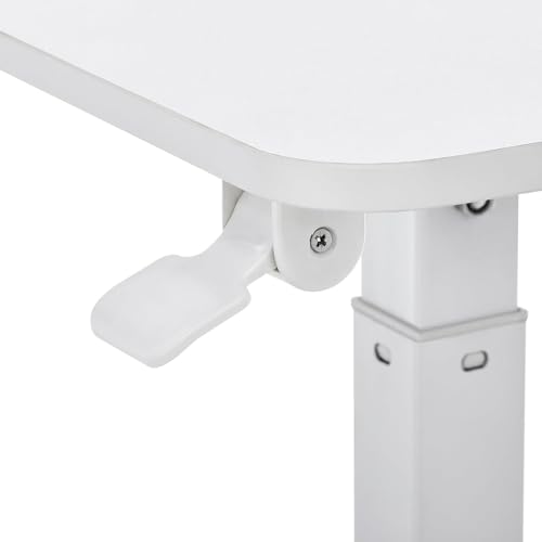 Table de lit mobile pour soins infirmiers et table de chevet réglable avec roulettes pivotantes - 4
