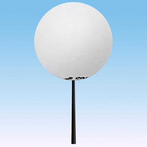HappyBalls Plain White Car Antenna Ball/Antenna Topper (Eva Craft Foam) (1.75