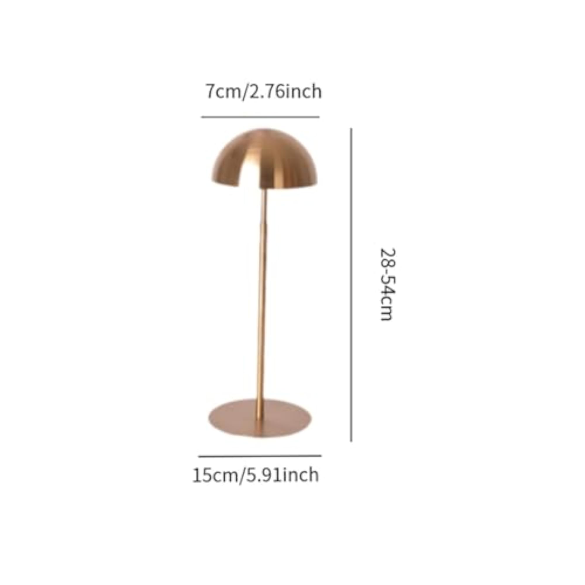 Hat Display Stand for Stores, Gold Base