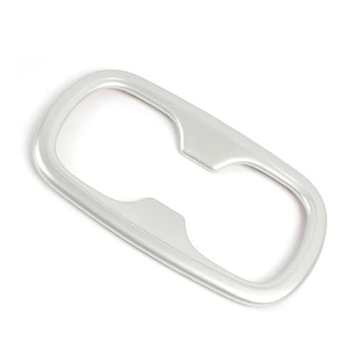 Panel De Cambios De La Consola Central Para Toyota Para Corolla E210 2019-2024 Para Coche Híbrido Fila Trasera Cubierta Para Posavasos Embellecedor De Marco Pegatinas(Silver)