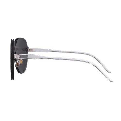 Lunettes de soleil vintage monobloc et grand modèle pour un look rétro chic - 7