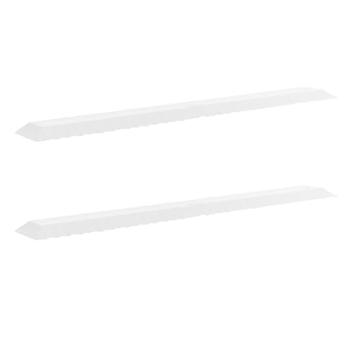Règle acrylique pour déchirer le papier Tofficu 2 pièces transparente