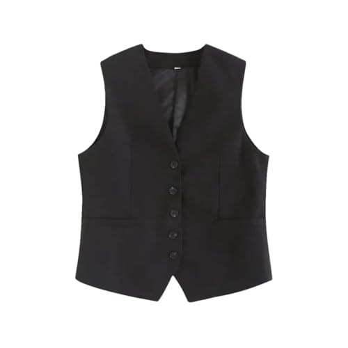 Women Retro Linen Office Suits V Neck Vest Blazer Commuter Wide Leg Shorts Vintage 2 Piece Work Clothes