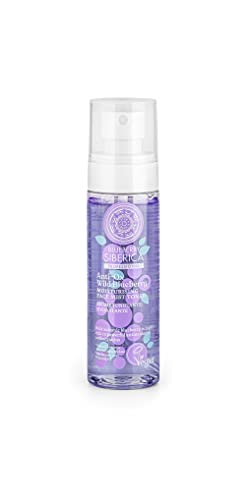 Natura Siberica Anti-OX Wild Blueberry Feuchtigkeitsspendender Gesichtstoner - Erfrischender Vitamin-B5-Nebel mit Hyaluronsäure & Antioxidantien - 100 ml