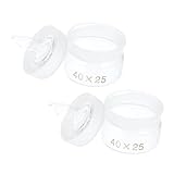 BESTYASH 2 Stück Teiliges Glas waagegefäß mit Deckeln Labor Probenbehälter Vielseitiger Chemischer Wiegebehälter für Präzises Abwiegen in Forschung und Unterricht